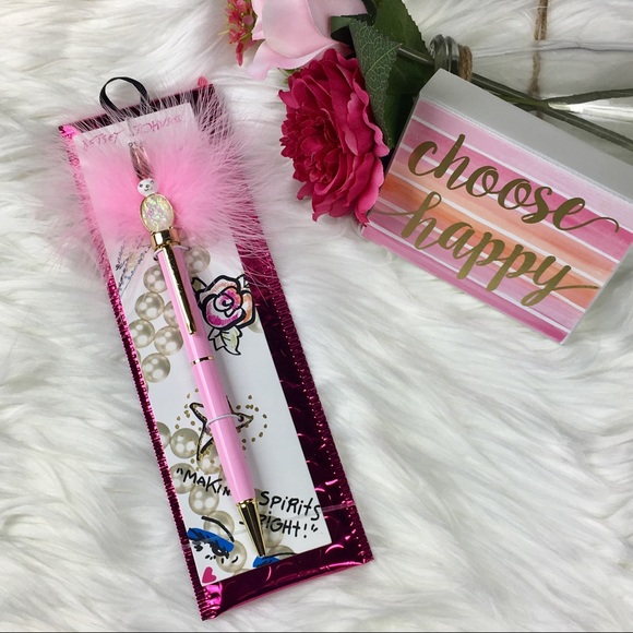 Betsey Johnson Accessories - NWT BETSEY JOHNSON Multi-Stone Pink Bunny Pen